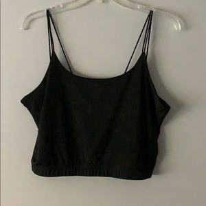 Romwe black strap tank